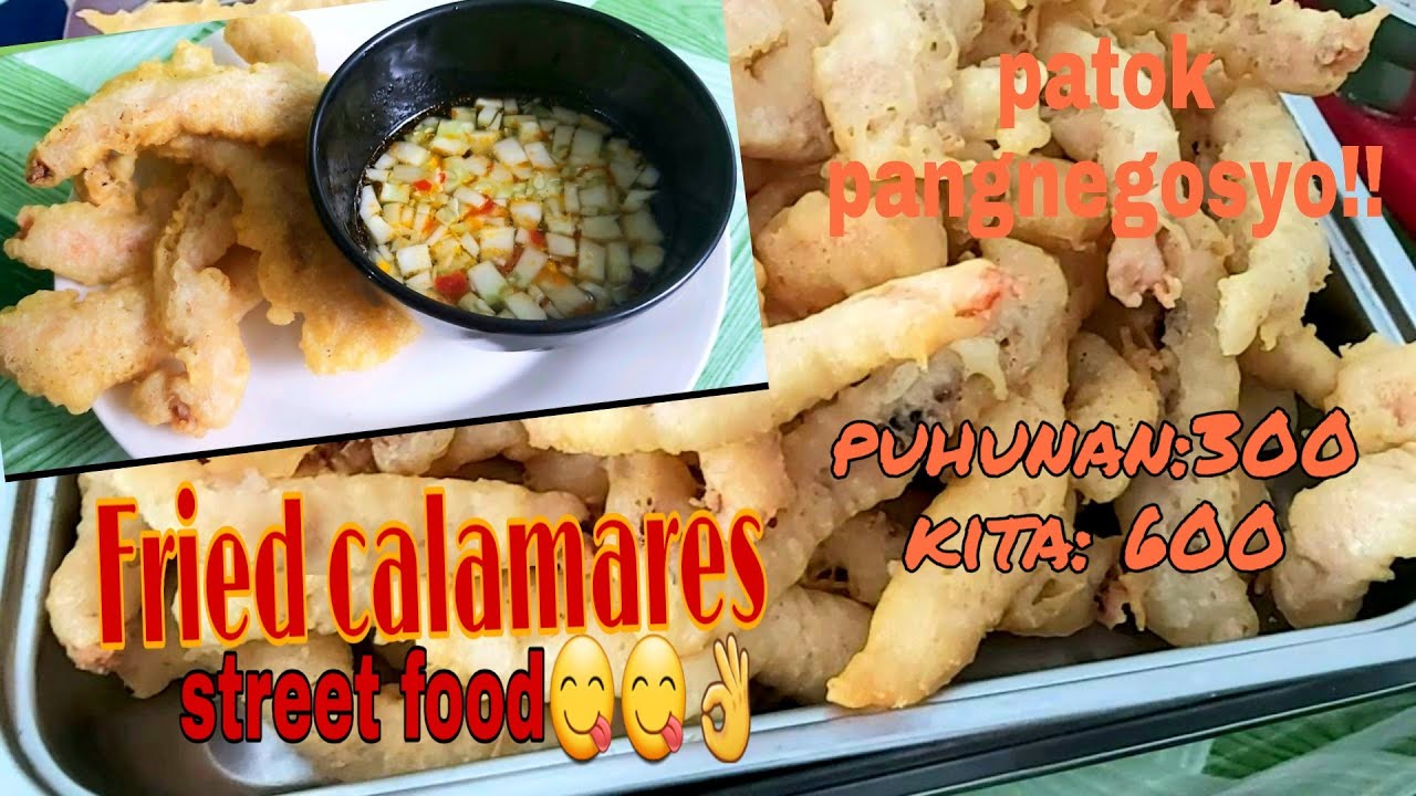 CALAMARES PANGNEGOSYO RECIPE /HOW TO COOK FILIPINO STREET FOOD/PATOK AT MURANG PUHUNAN MALAKING TUBO