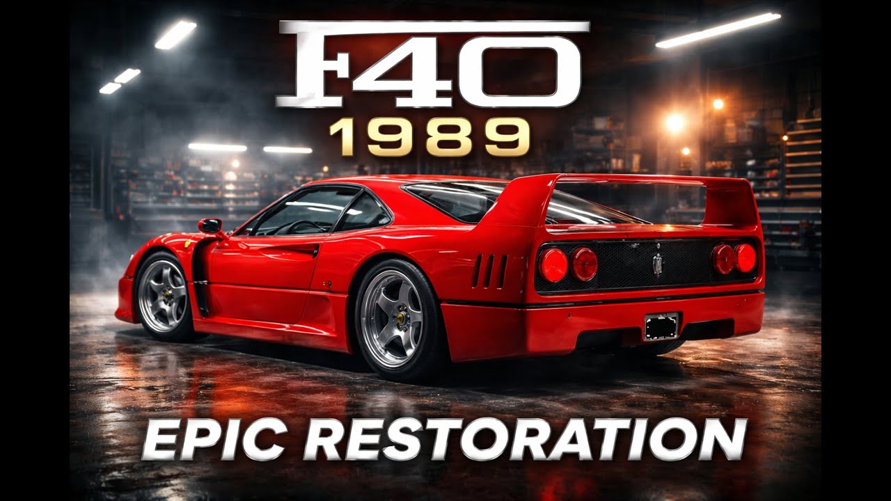 ASMR Ferrari F40 1989 Full Restoration | From Abandoned Supercar to Factory New