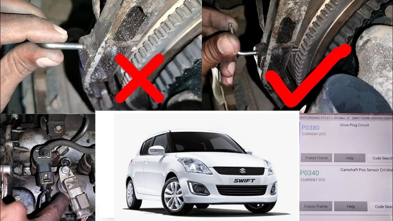 how to fix maruti suzuki dzire long cracking starting problem # dtc code P0340