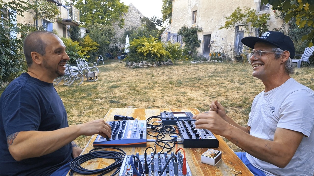 Acid jammin' through the heatwave with the DrumBrute, TD-3-MO & KP3