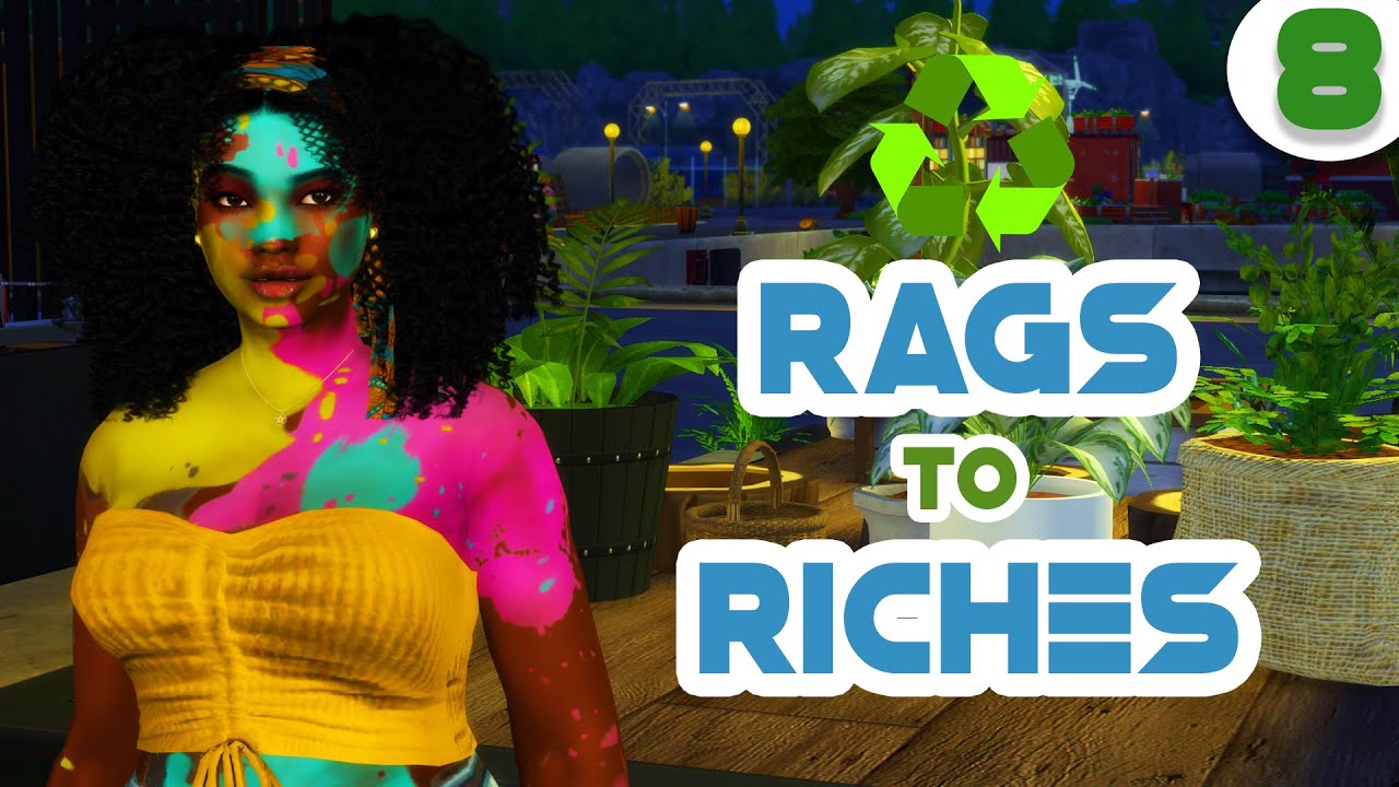 ♻️ Recycled Rags to Riches ♻️The Sims 4 Eco Lifestyle 🌿 #8 Operation Bike and Recipes