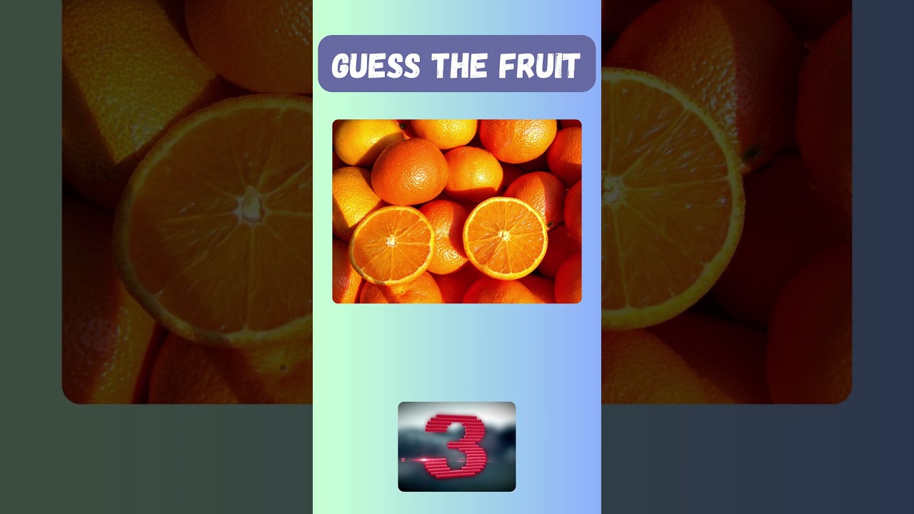 Fruit Challenge: Can You Crack the Citrus Mystery? 🍊 Guess the Fruit!