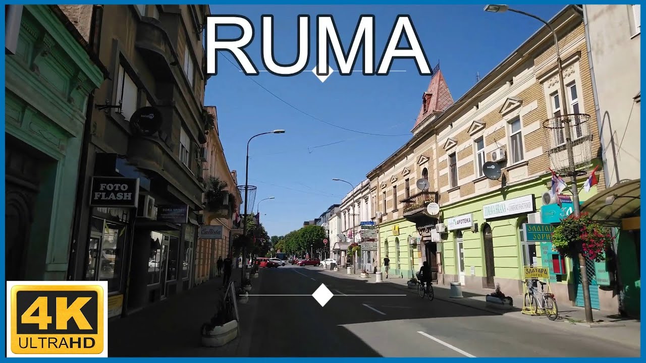 [4K] Ruma - Serbia🇷🇸Walking Tour - Town Centre