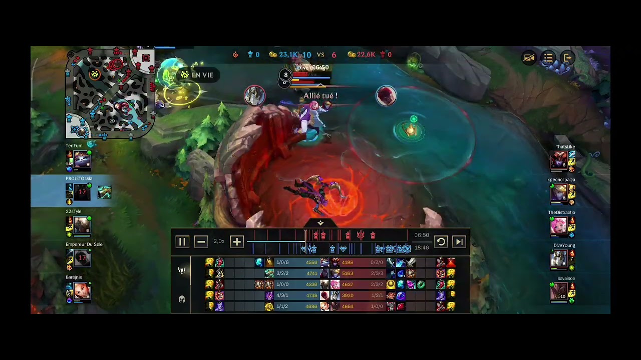 Varus adc wild rift gameplay FR (build and runes)