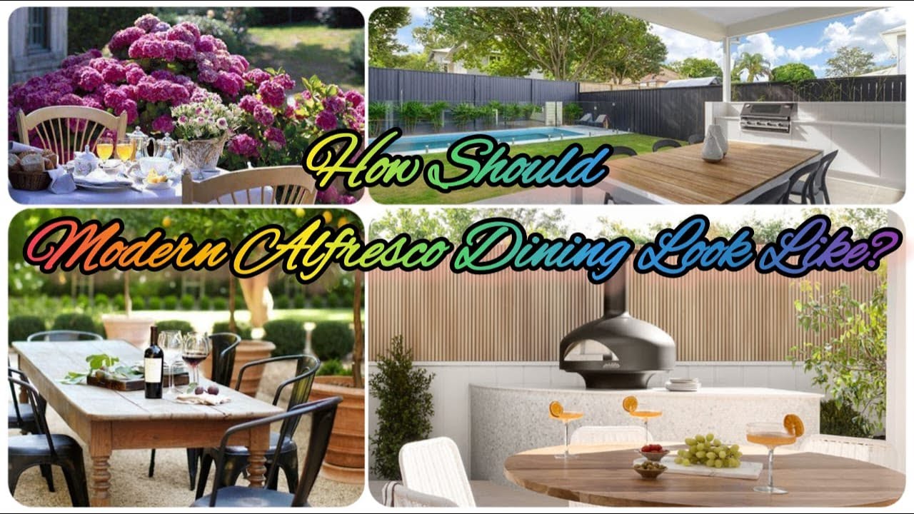 How Do Modern Alfresco Dining At Home Look Like? | Cool Outdoor Living Space |Fun Cozy Home Decor