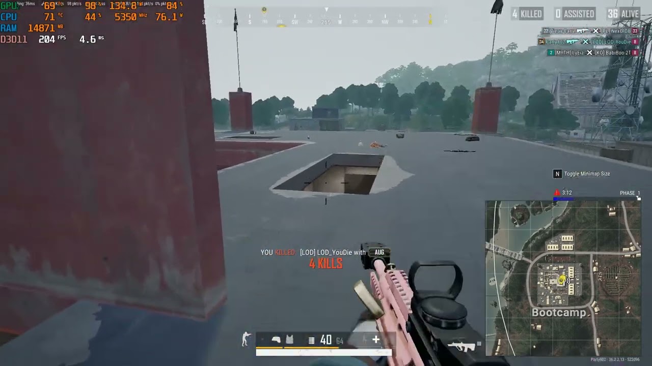 PUBG TEST | RYZEN 7700 + RTX 3060 12gig Hotdrop Very Low