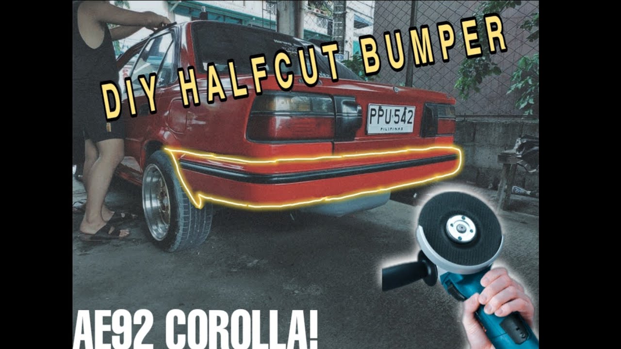 DIY HALFCUT BUMPER! | AE92 Rear Bumper Cut