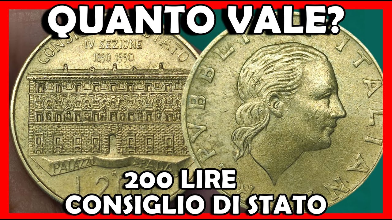 200 Lire - Consiglio di Stato - 1990 - Valore della Moneta Italiana - Quanto Vale? è Rara o Comune?