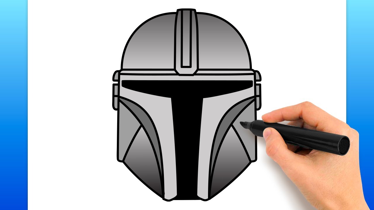 How To Draw The Mandalorian (Easy Drawing Tutorial)