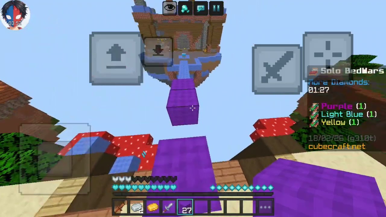 Chơi bedwars trên cube