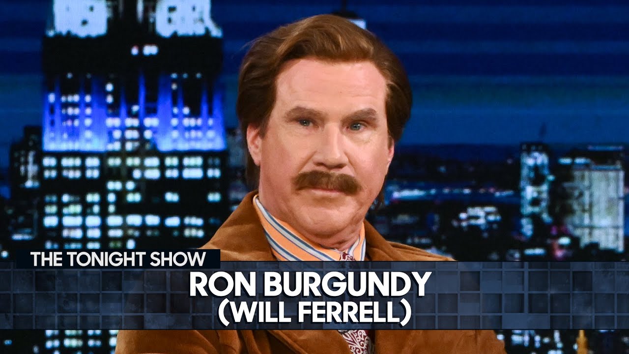 Ron Burgundy (Will Ferrell) Crashes The Tonight Show to Rave About Despicable Me 4 (Extended)