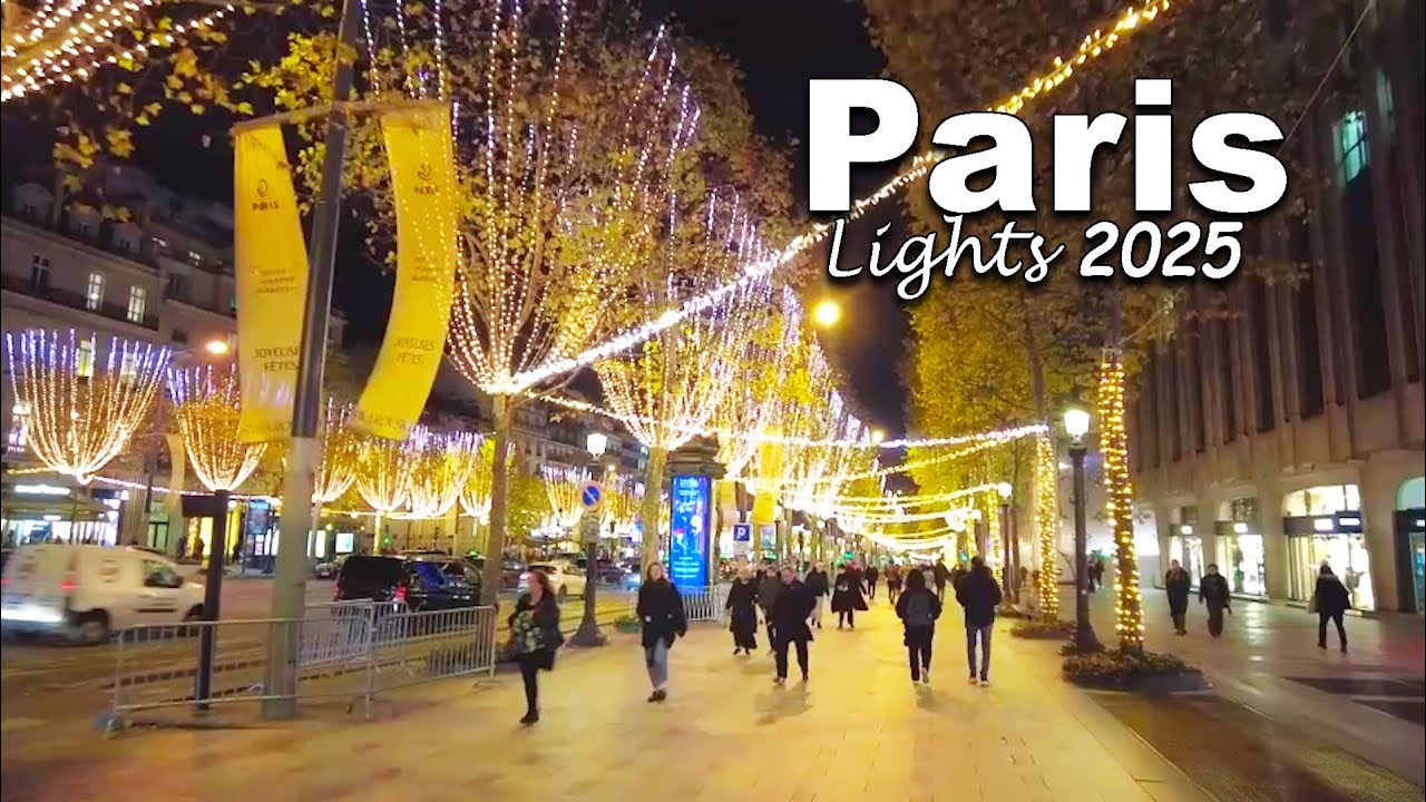 Paris Christmas Lights 2025 on the Most Luxury Shopping Area ✨