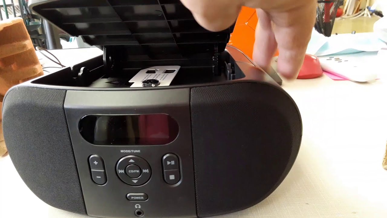 unboxing Onn boombox cd player 2020