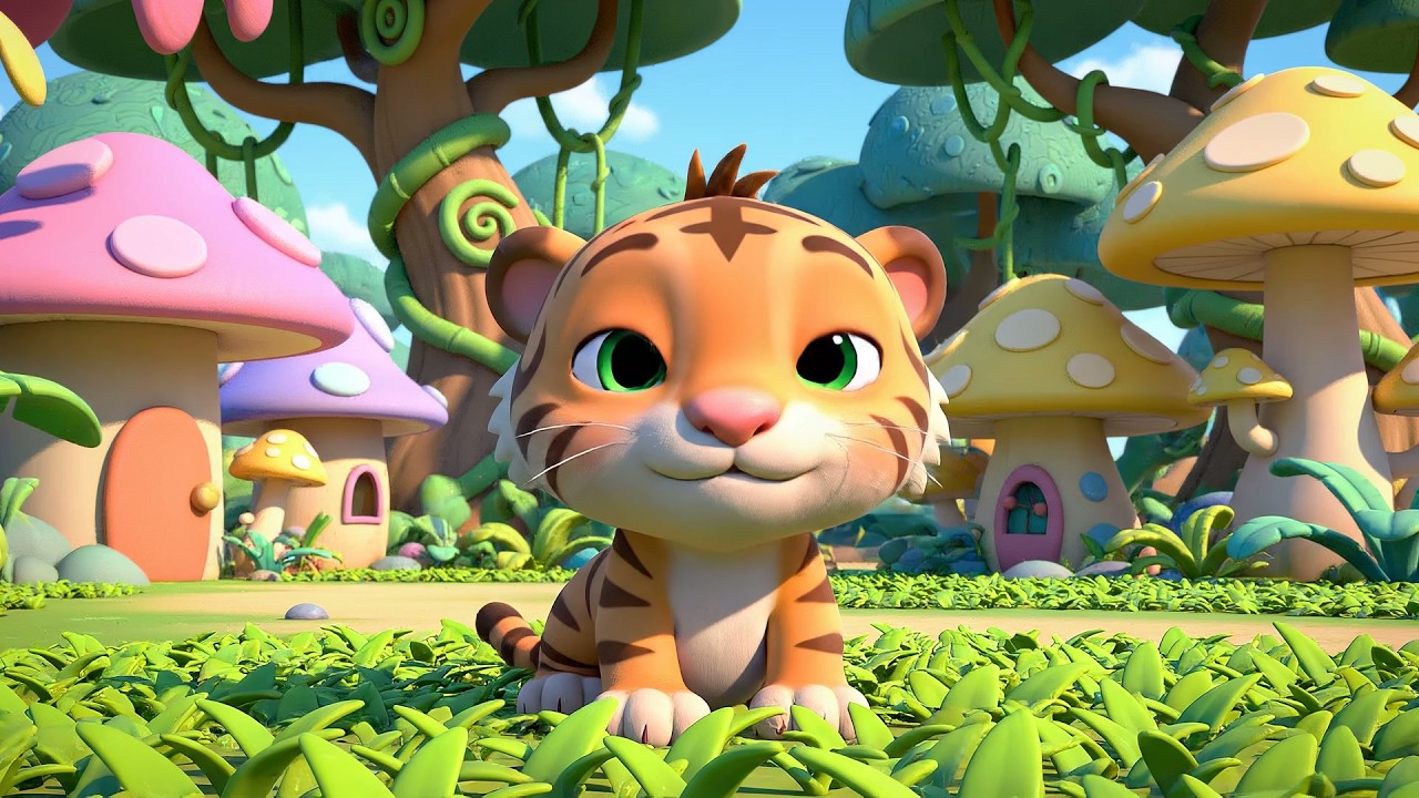 Baby Tiger Says Roar Roar Raa | Wild Animal Sounds & Kids Jungle Song