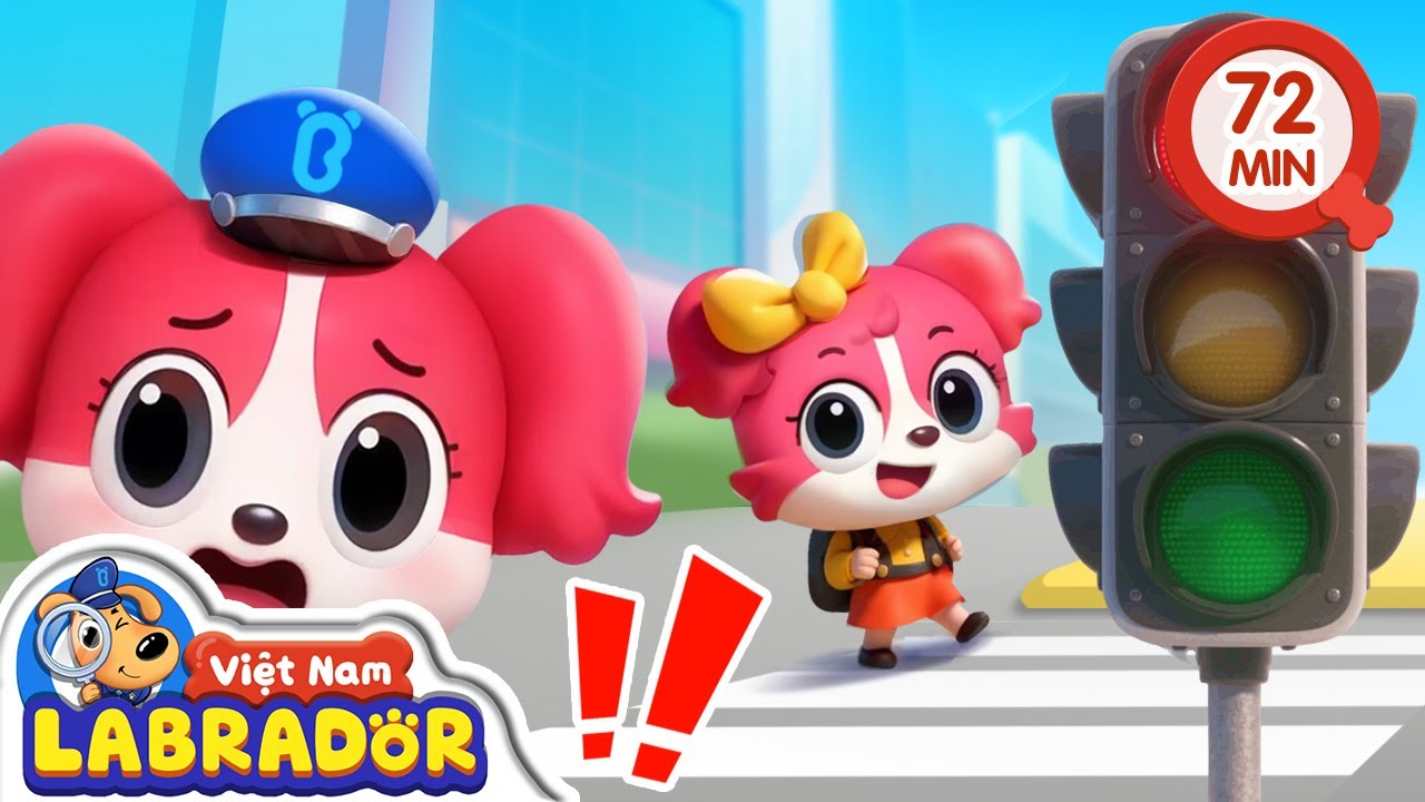 🎒 Buổi đi học đầu tiên của bạn nhỏ🚦Chú ý an toàn khi đi học 👮 Cảnh sát trưởng Labrador Vietnam 🚔