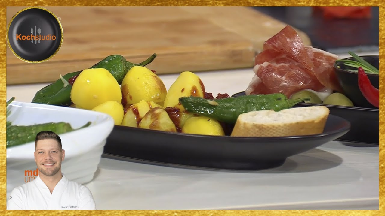 Robin Pietsch - Pimientos de Padrón mit Patatas Bravas & scharfer Salsa