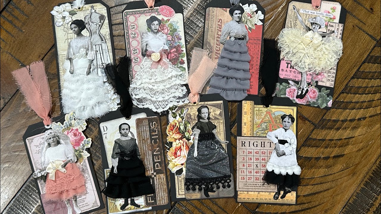 Craft With Me - Let’s Dress Up Our Tim Holtz Paper Dolls - Paper Doll Fashion