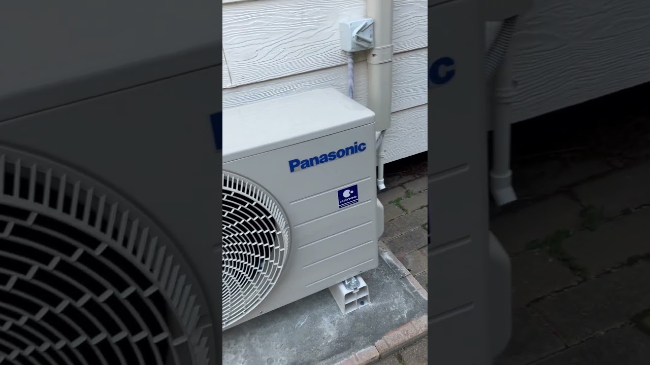 Panasonic mini-split heat pump system  outdoor unit start-up and commissioning. #panasonic