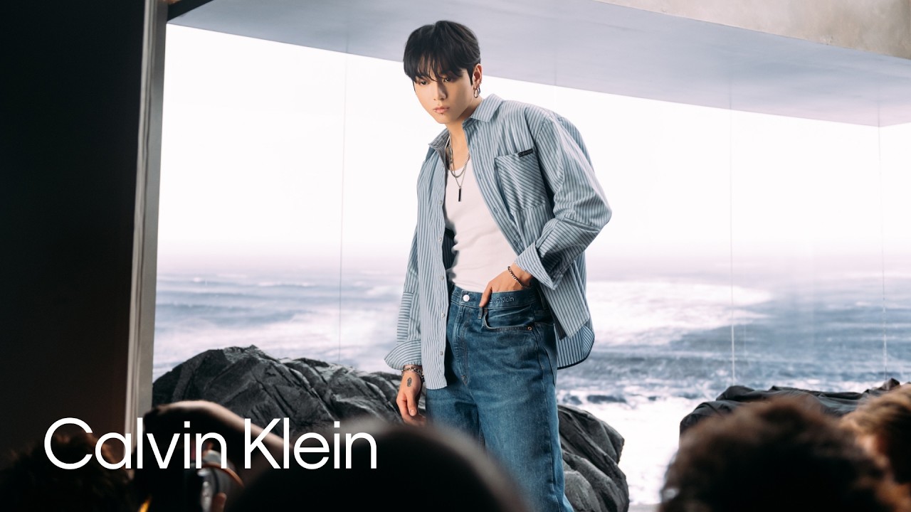 Jung Kook on Set in Spring Denim | Calvin Klein 2026