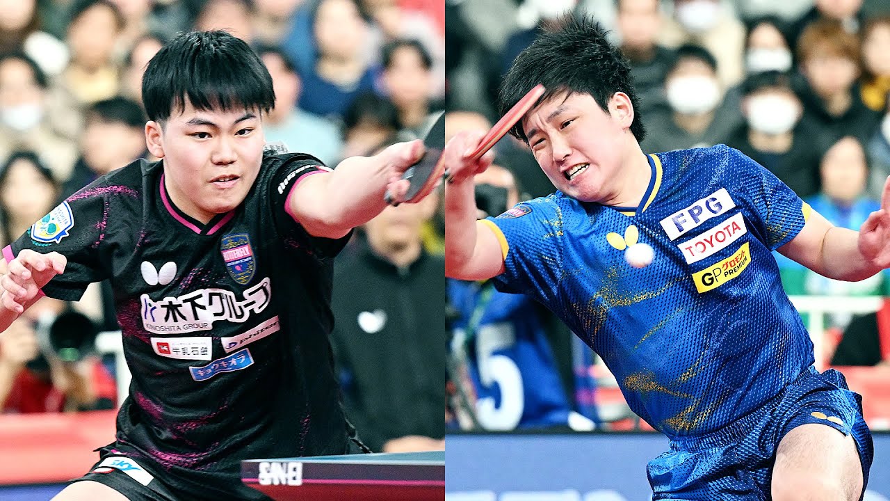 2025年全日本卓球｜男子シングルス準決勝　松島輝空 対 張本智和