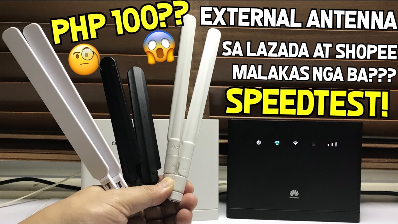 ₱100 Antenna sa Shopee at Lazada Maganda ba?? Subukan natin Speedtest yan!