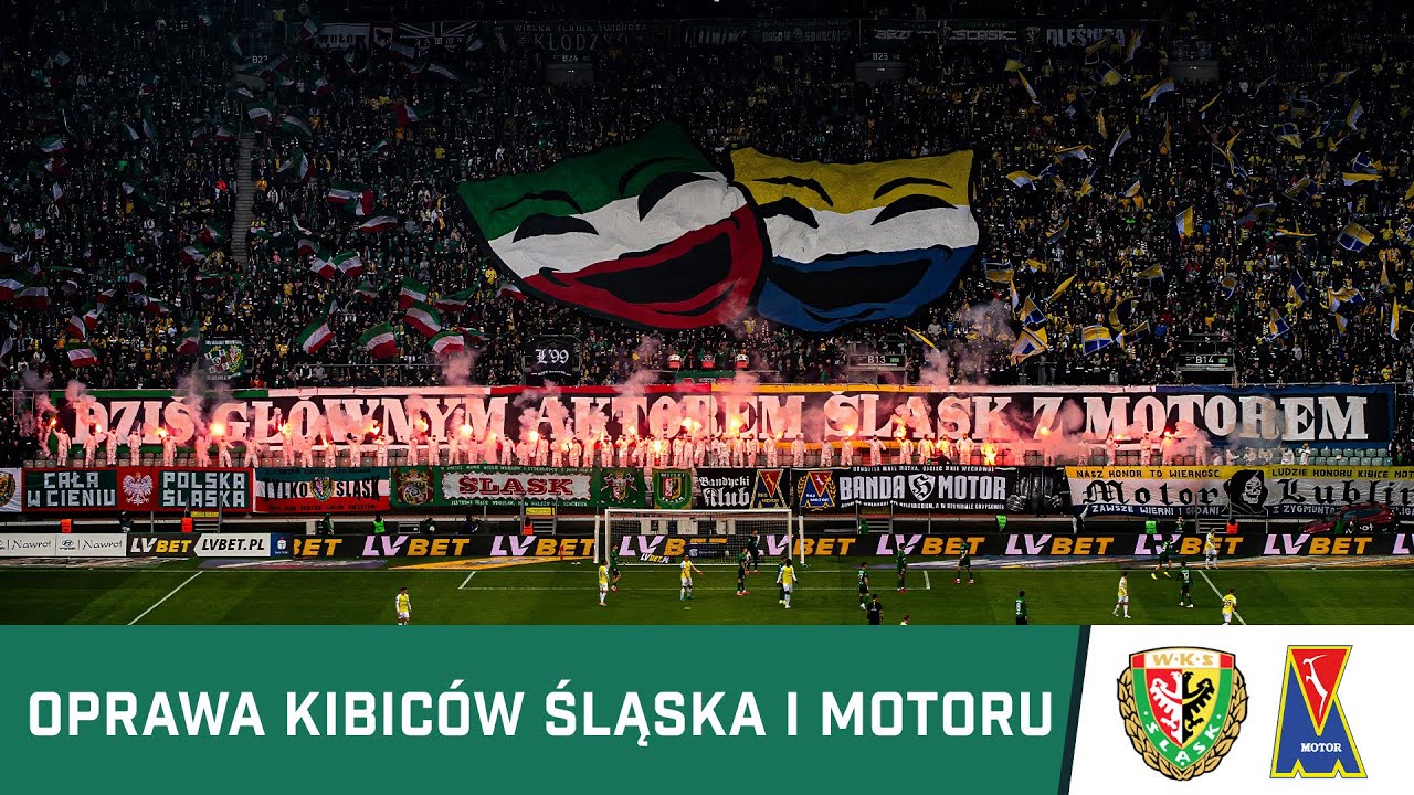 Zgodowa oprawa kibiców - "DZIŚ GŁÓWNYM AKTOREM ŚLĄSK Z MOTOREM"