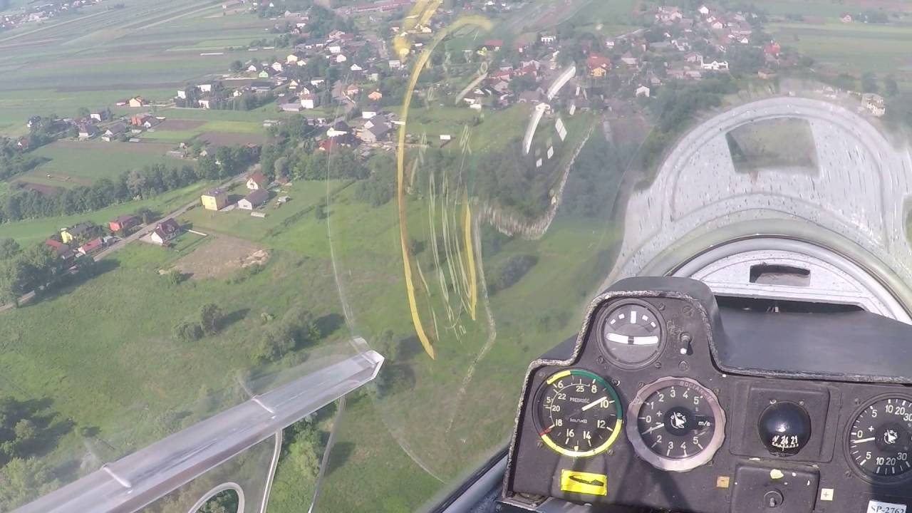 Samodzielny lot szybowcowy Bocian - Aeroklub Krakowski - EPKP