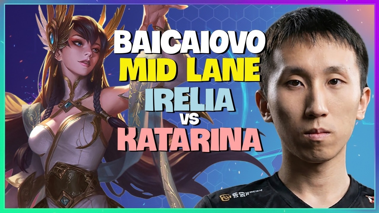 Baicaiovo Irelia : CN Super Server Top 1 is DEVASTATING Challenger Mid Lane With CLEAN Mechanics