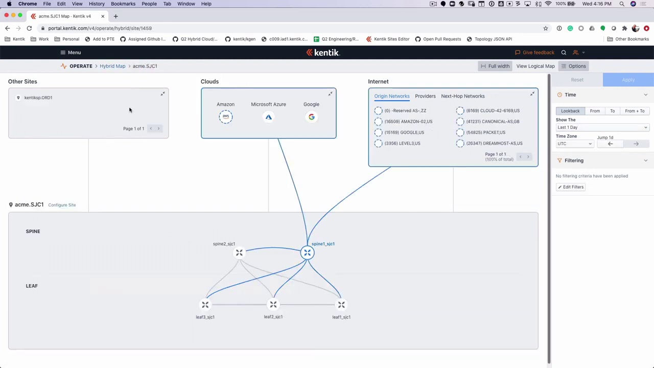 Kentik Hybrid Network Map Overview