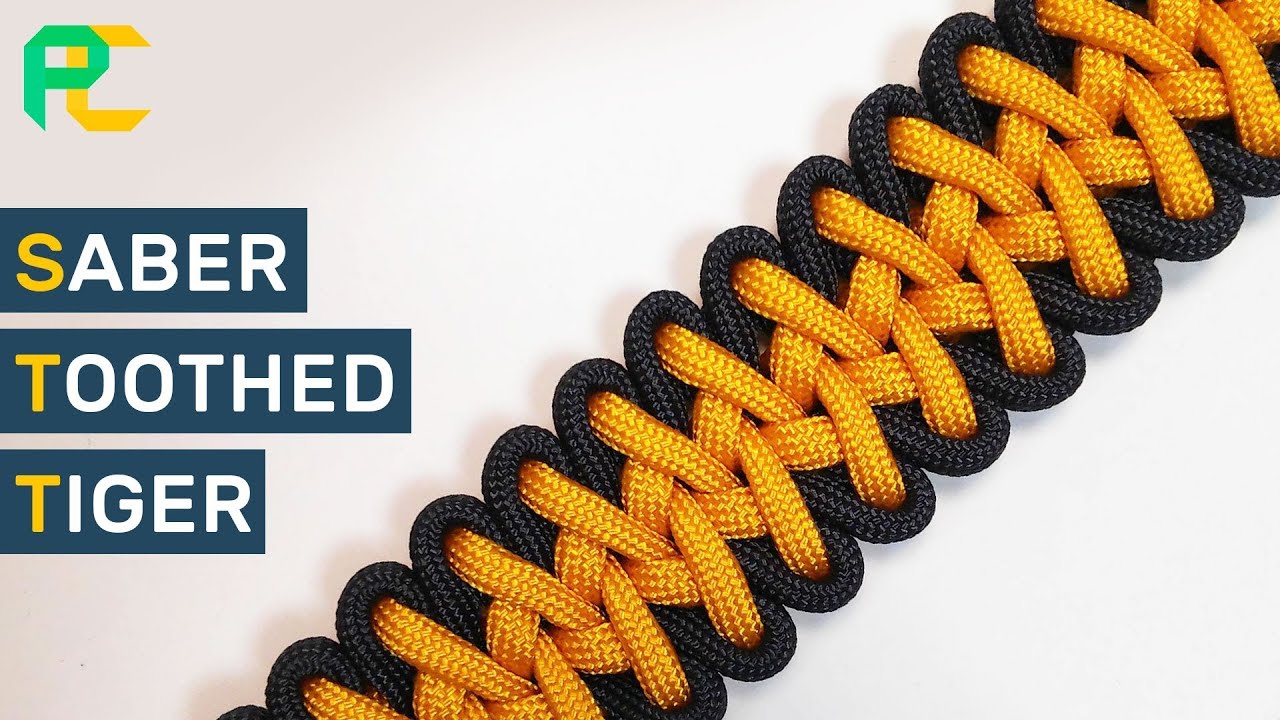How to make Paracord Bracelet Saber Toothed Tiger
