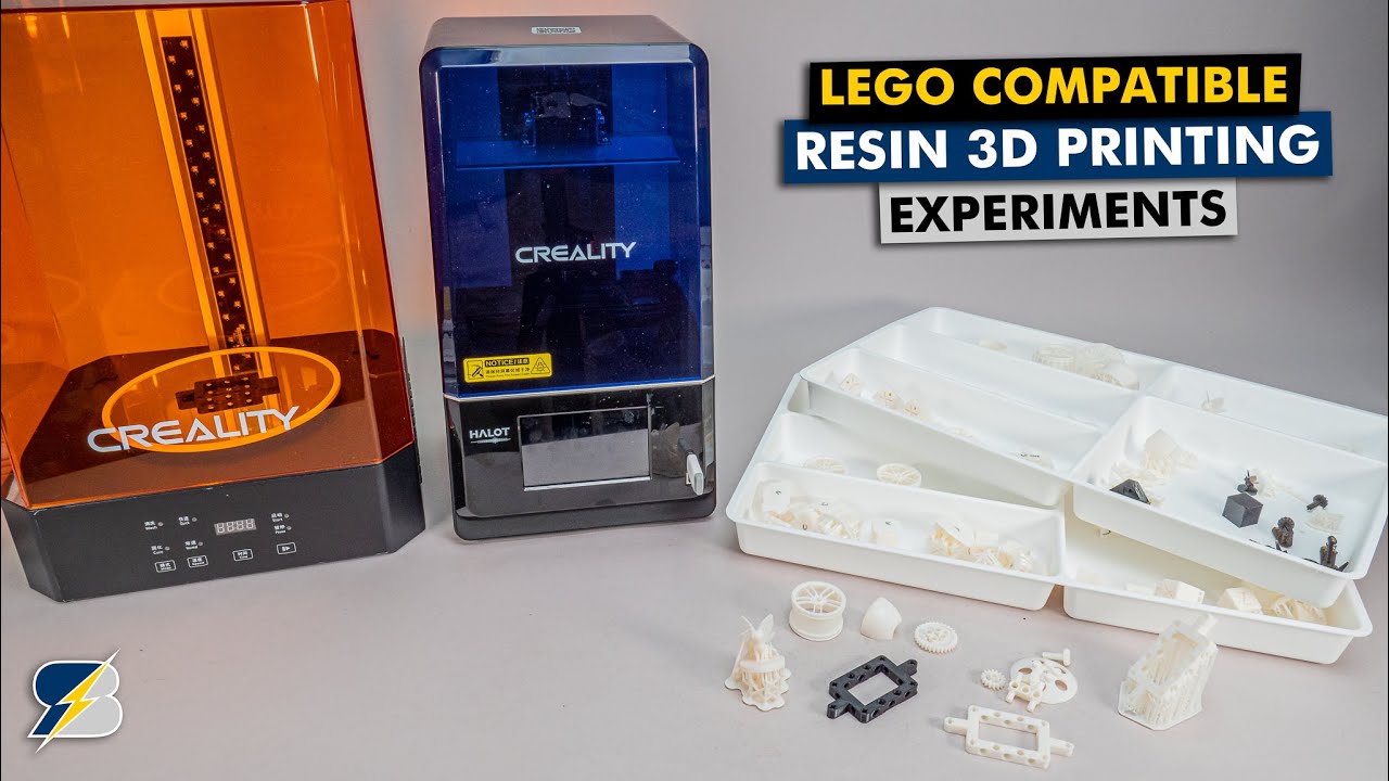 Эксперименты с 3D-печатью из смолы LEGO с помощью Creality Halot-One Plus