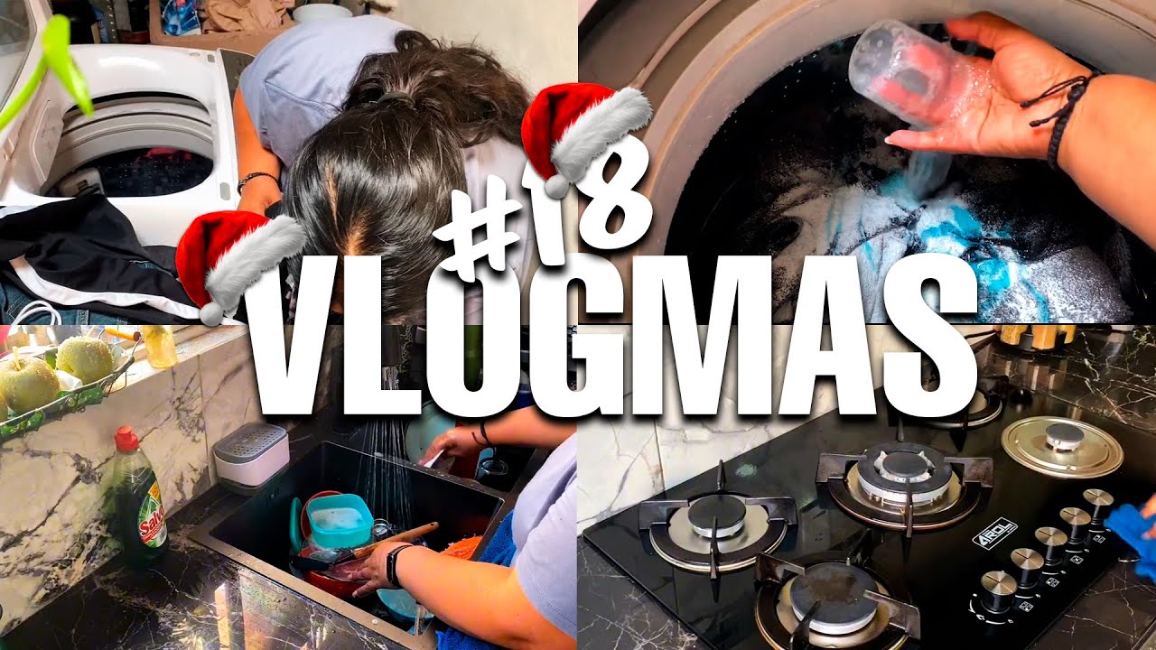 Vlog más # 18 Domingo productivo | Lavando ropa y trastes | Rutina de ama de casa