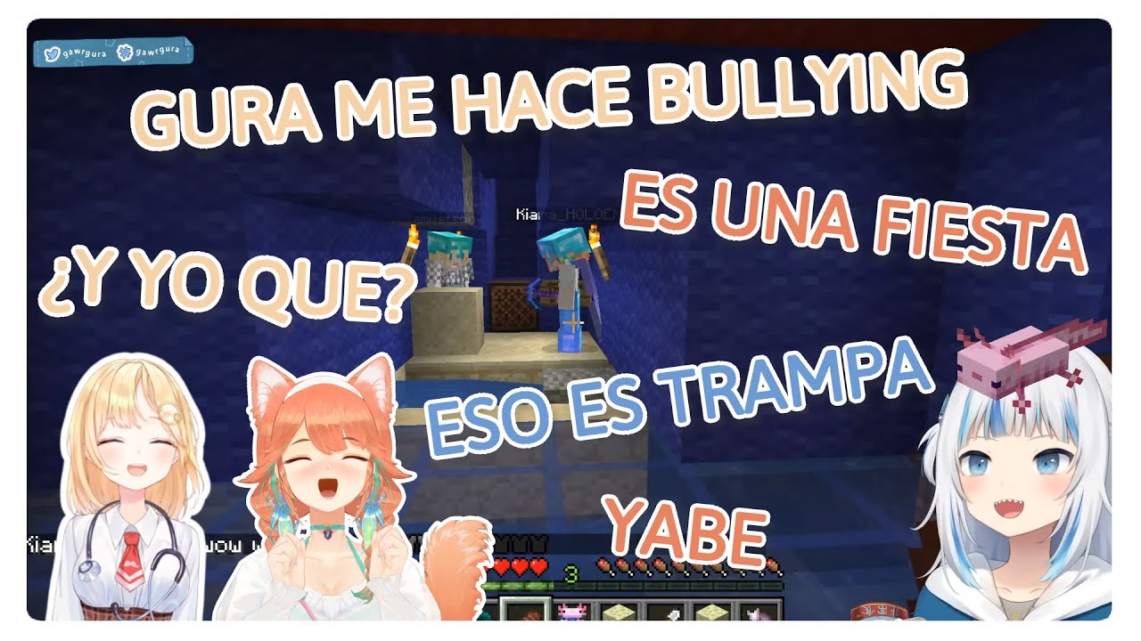 Gura, Ame y Kiara hacen collab improvisado, se van de fiesta pero termina siendo turbia[Sub Español]