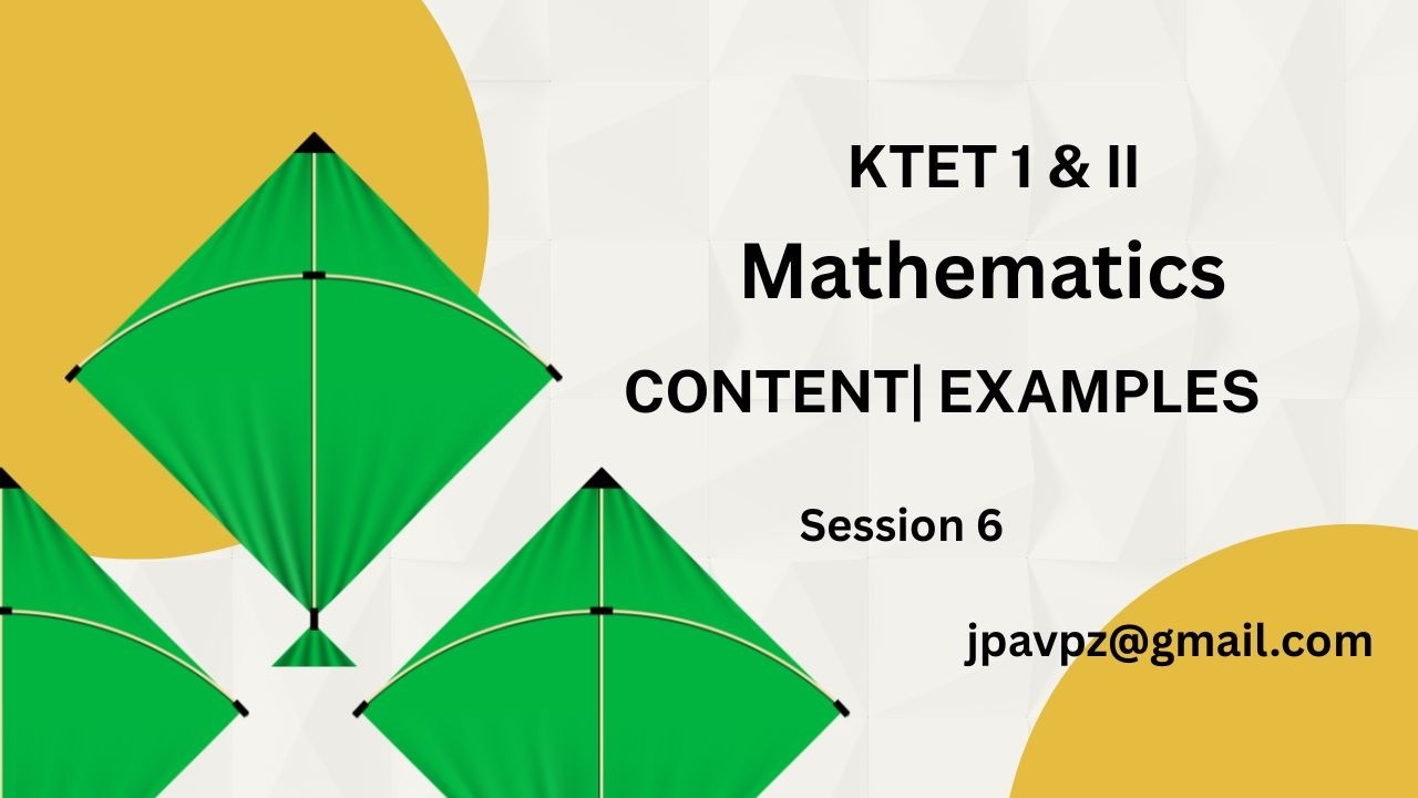 KTET 1& 2 SESSION 6