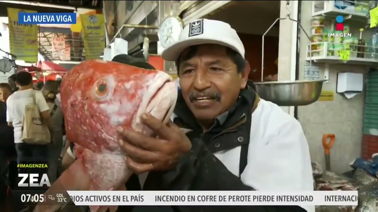 As&iacute; el precio de pescados y mariscos en el mercado La Nueva Viga | Noticias con Francisco Zea
