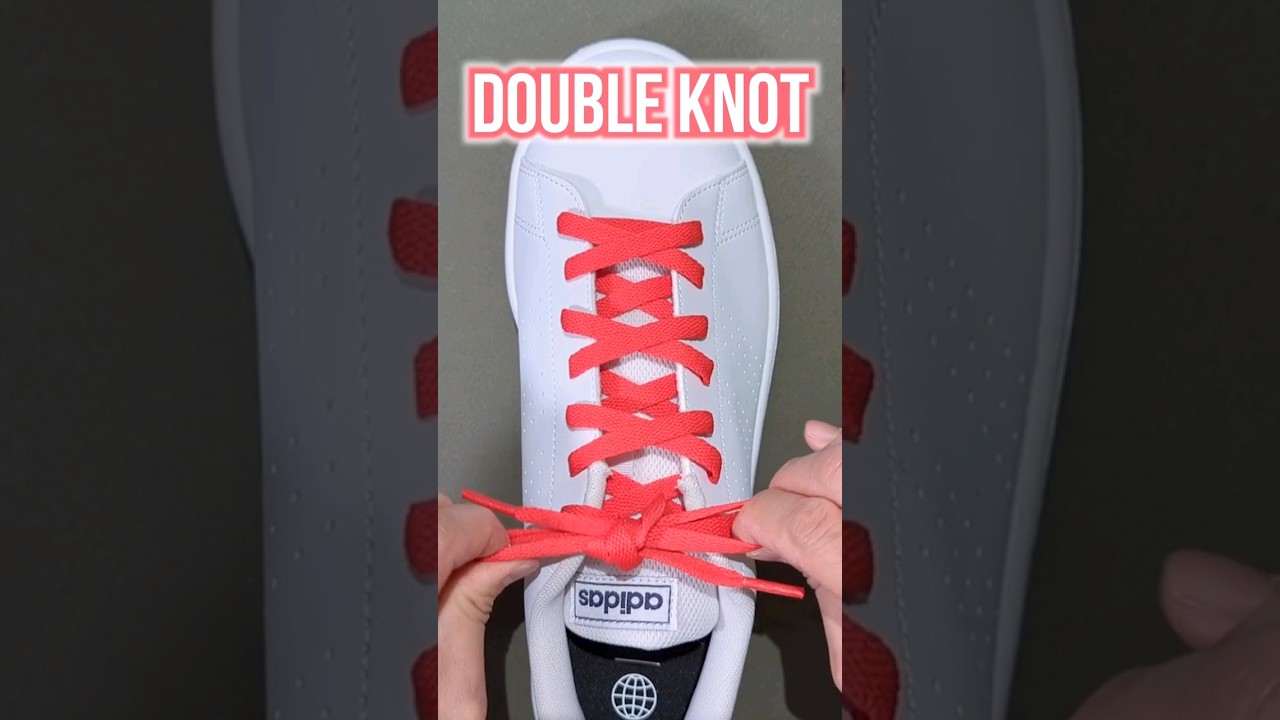 How to Tie Shoelaces in a Double Knot and Make It Work for Adjusting Long Laces!