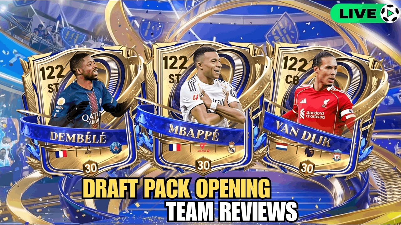 🔴LIVE-  FC Mobile UTOTY 26 Draft Pack Opening 💥🤯| Team Review | #fcmobile #shortfeed #live