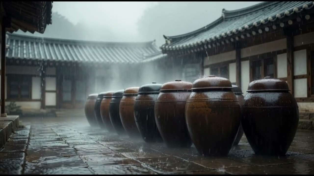 비 오는 한옥마당,장독대 빗소리ASMR,깊은 숙면&마음 안정,수면유도#백색소음#힐링#수면유도#빗소리#ASMR#스트레스해소#RainSounds#SleepMusic#DeepSleep