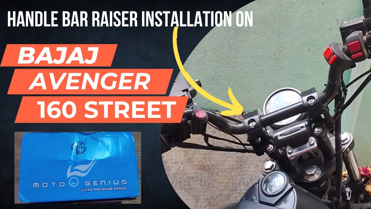 Handle Bar Raiser Installation in Bajaj Avenger 160 Street | #avenger160street #bikemodification
