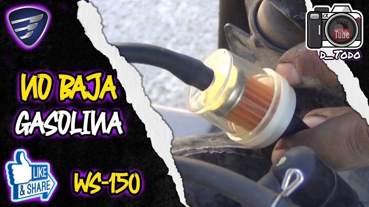 154 | ITALIKA WS-150 NO BAJA GASOLINA AL FILTRO