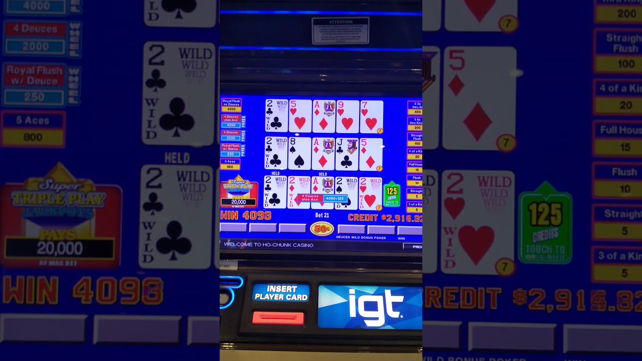 $2,062.50 Handpay Deuces Wild Bonus