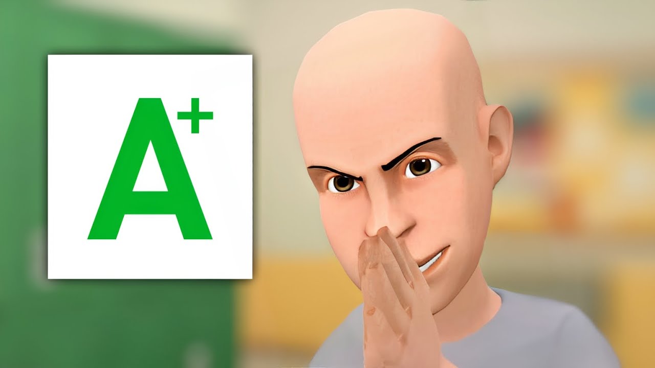 classic caillou makes a fake report card/ grounded