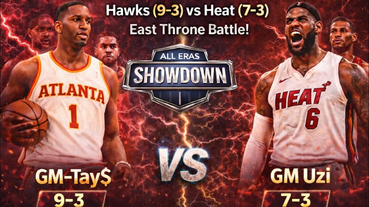 GM-Tay$ (Atlanta Hawks) 9-3 vs 7-3 GM-Uzi(Miami Heat) 🚨All-Eras Showdown