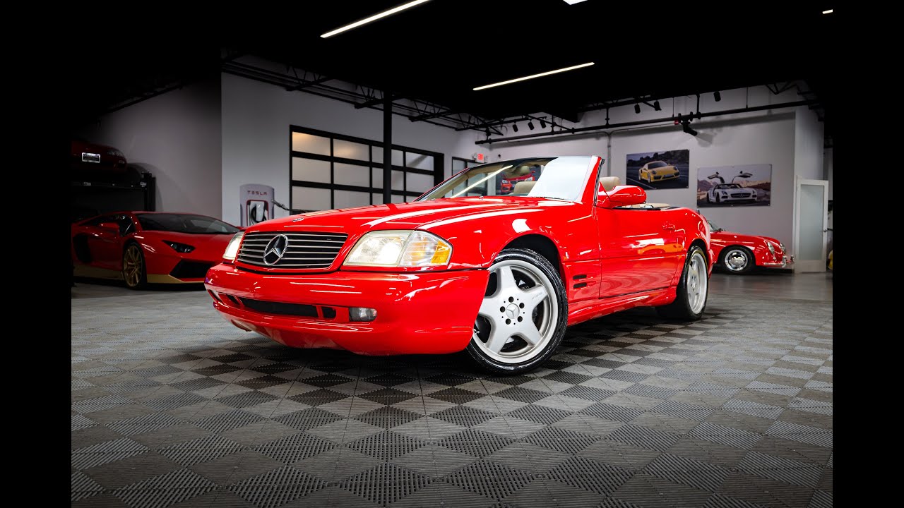 2002 Mercedes Benz SL500 R129! Only 29K original miles! SL2 Package, Magma Red and Xenon Headlights!