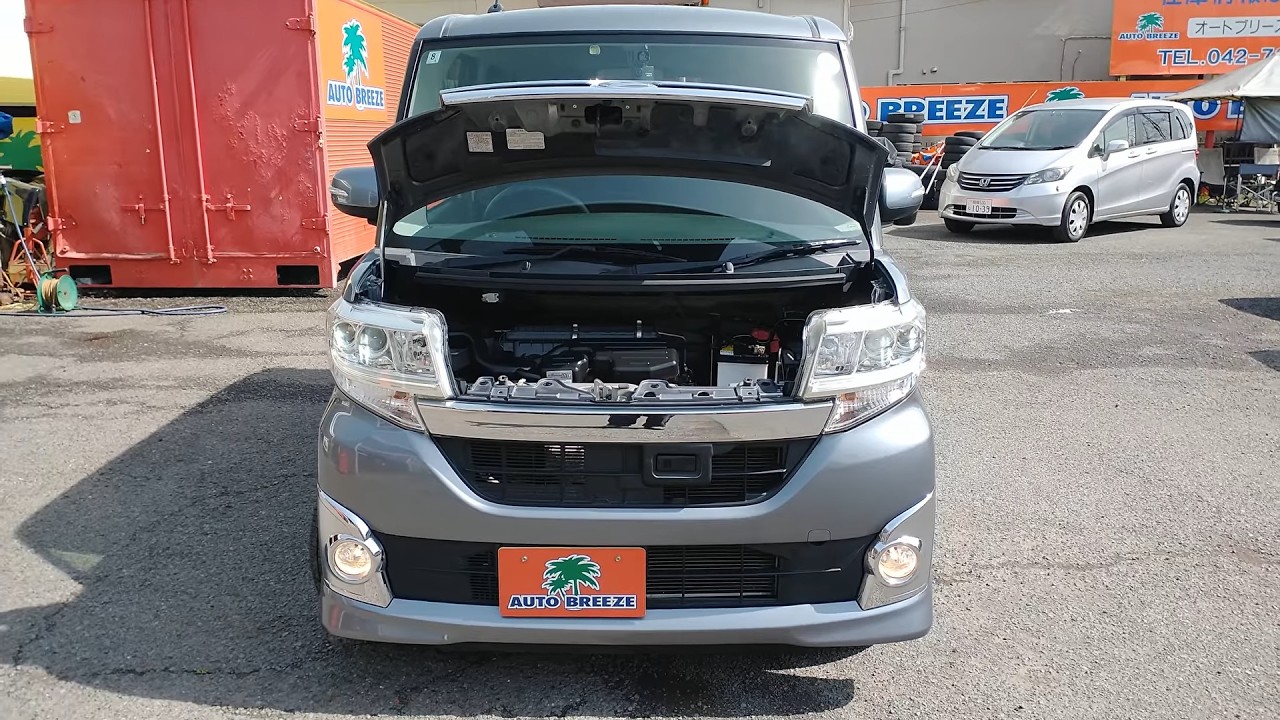 支払総額４５万円　H２６年式　タントカスタムXスマートセレクションSA＆SN　4WD　タングステングレーメタリック　走行１３６３０５㎞