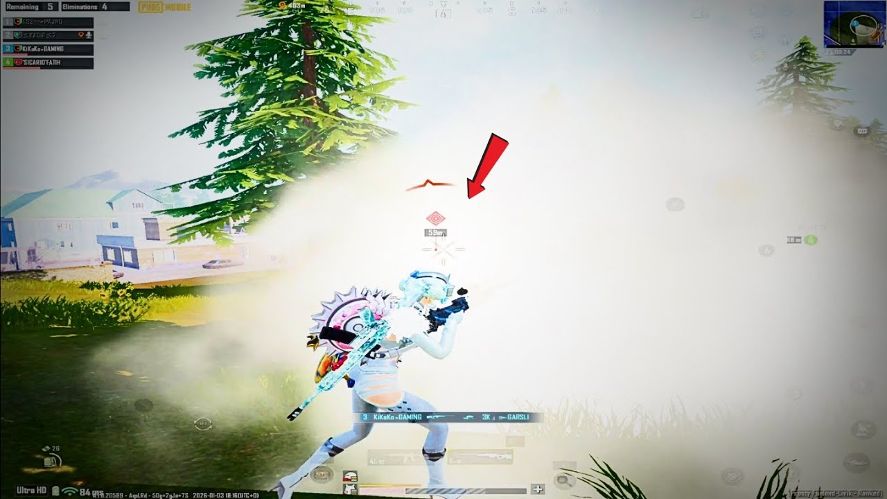 Unbelievable AWM No-Scope in SMOKE PUBG Mobile (Must Watch) | KiKaKo Gaming