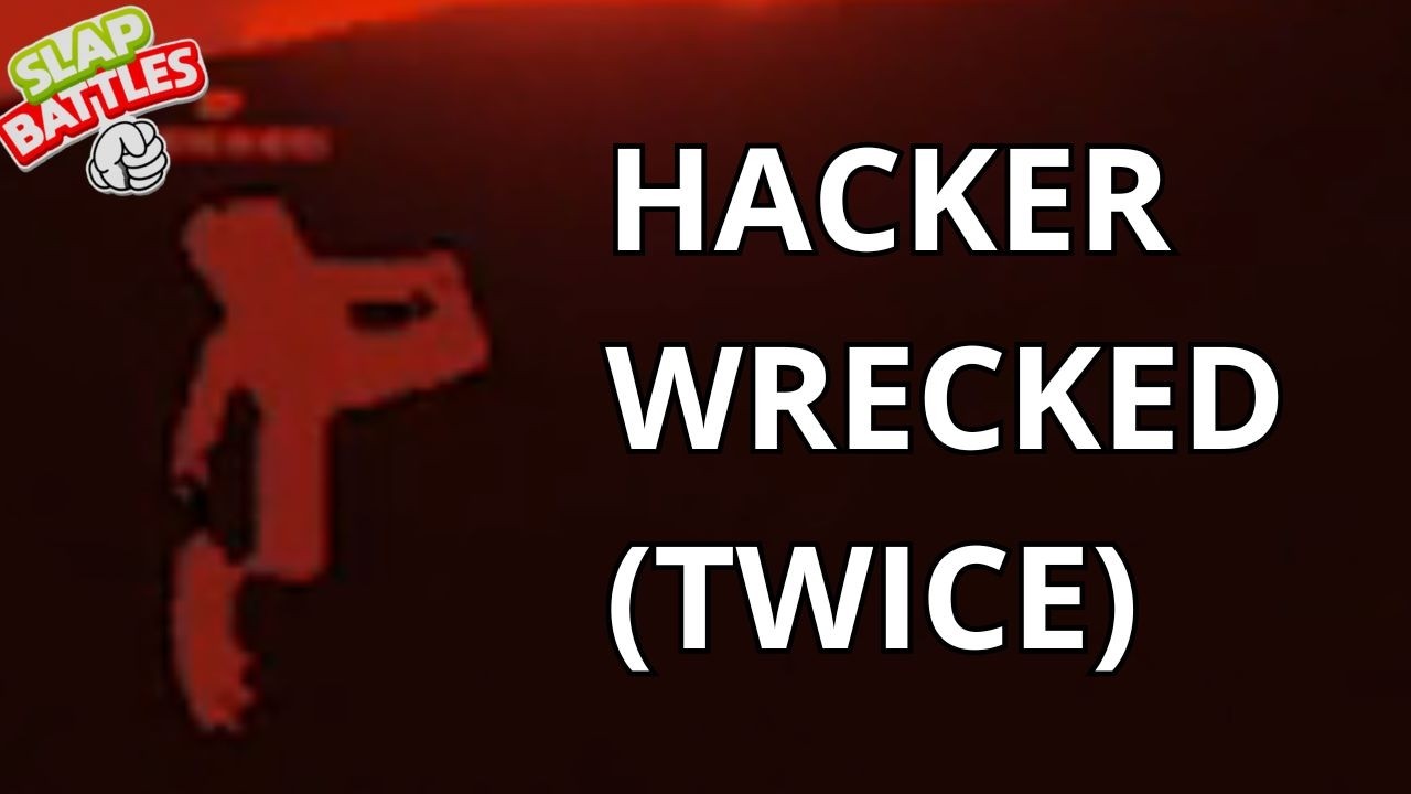 The LAMEST Hacker I Found in Slap Battles - Roblox