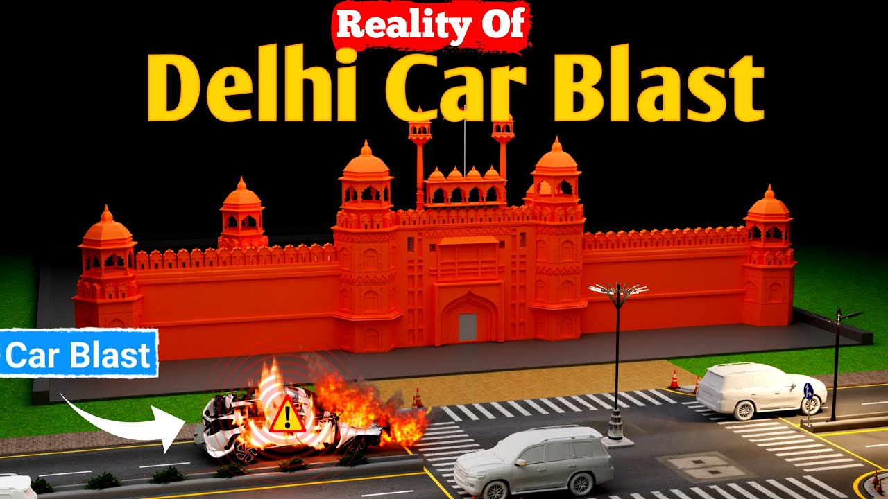 Delhi Red Fort Car Blast Explained In 3D Animation