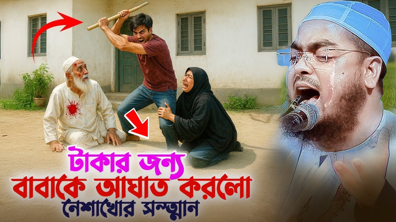 টাকার জন্য বাবাকে আঘাত করলো বেয়াদব সন্তান । হাফিজুর রহমান সিদ্দিকী কুয়াকাটা । Hafizur Rahman waz