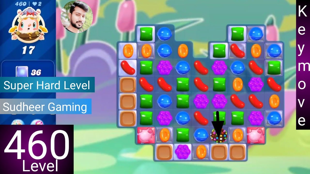 Candy crush saga level 460 । Super Hard level। No boosters। Candy crush 460 help। Sudheer CC Gaming